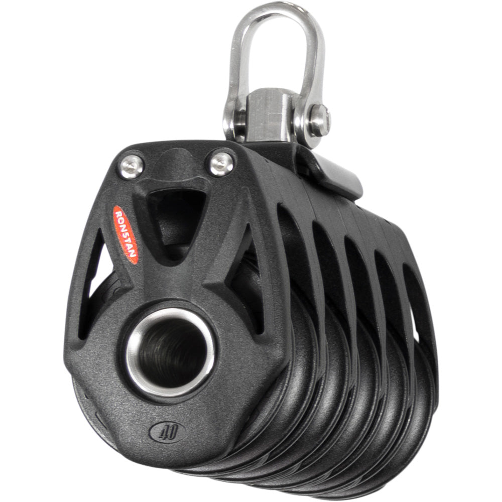 Ronstan Series 40 Orbit BB Quin Block with Swivel Shackle