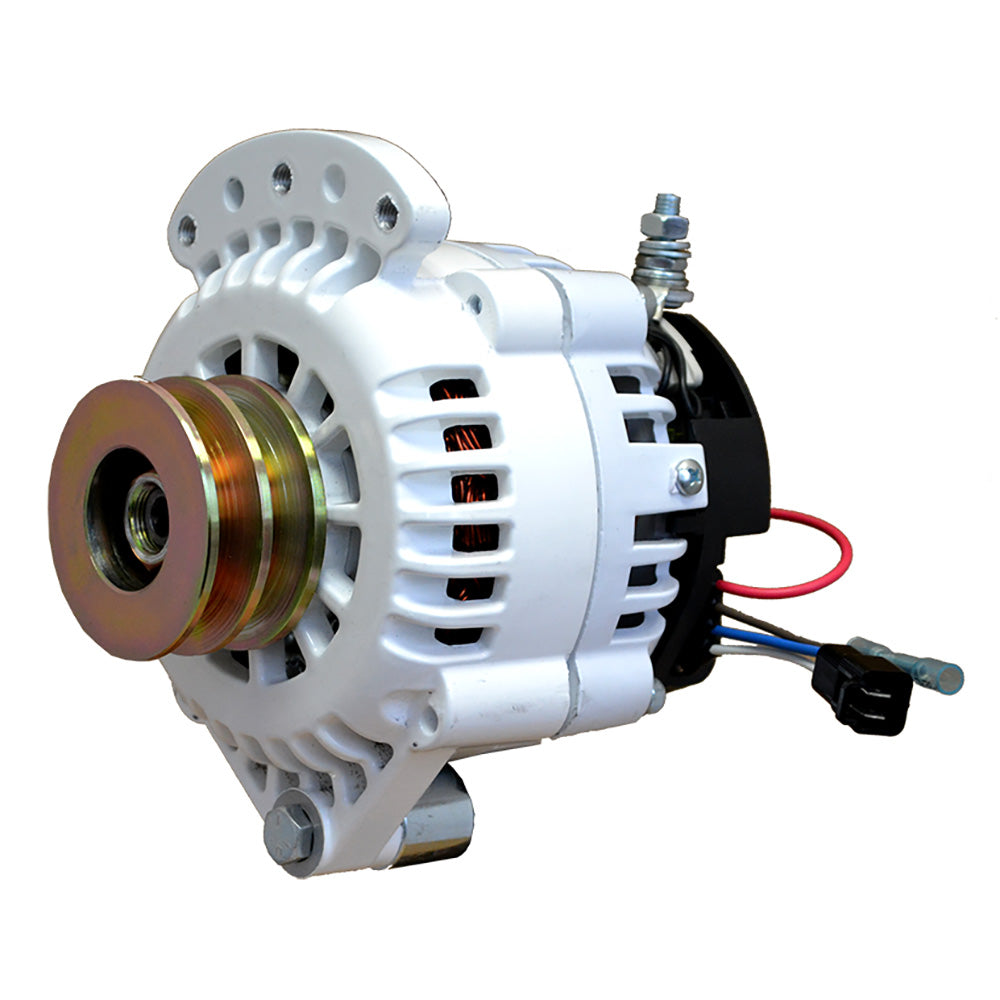 Balmar Alternator 100 AMP 12V 1-2" Single Foot Spindle Mount Dual Vee Pulley with Isolated Ground