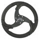 Schmitt Marine Folletto 14.2" Wheel - Black Polyurethane - 3/4" Tapered Shaft with Black Center Cap
