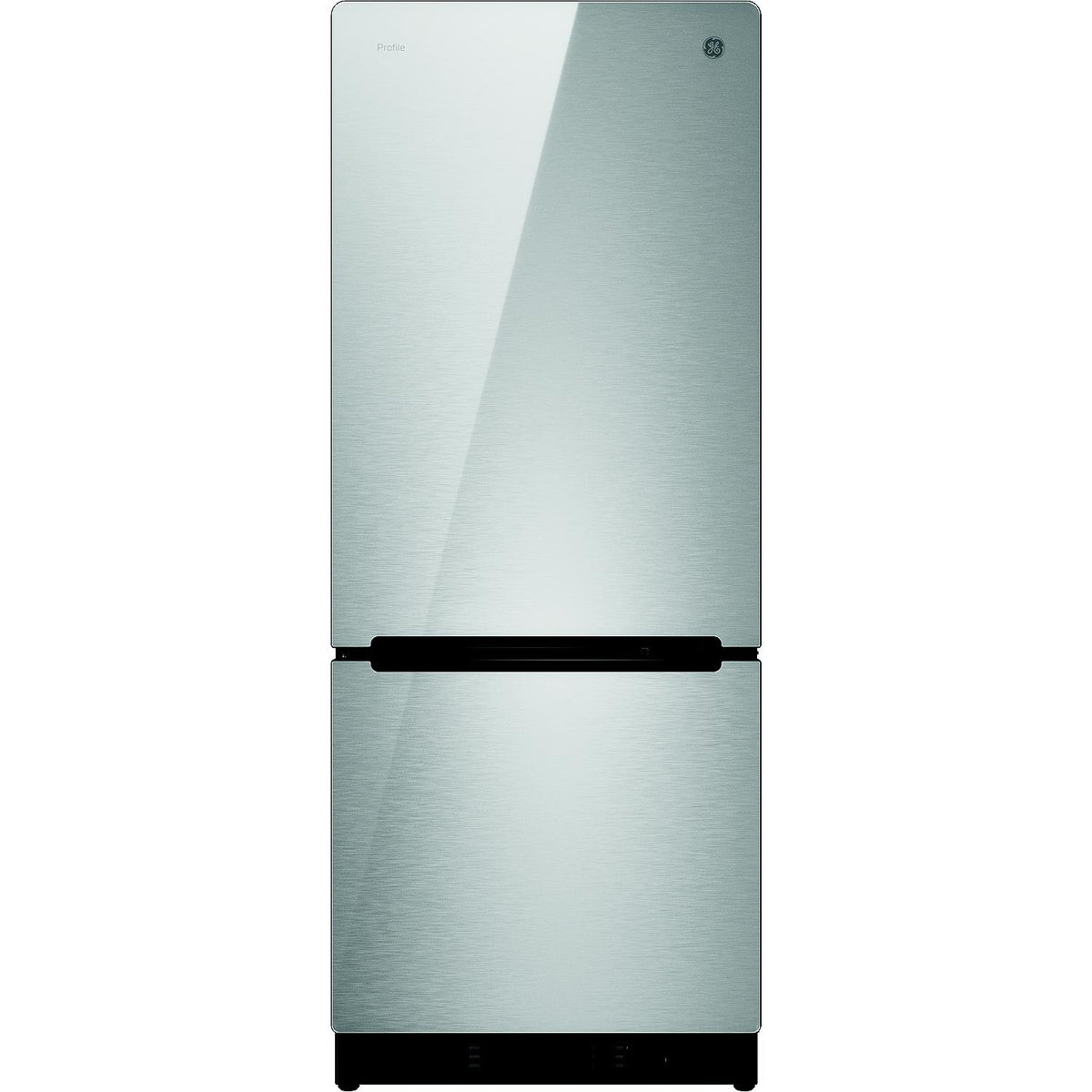 GE® Appliances GE Profile™ Bottom Freezer Refrigerator Glass with Stainless Steel Appearance