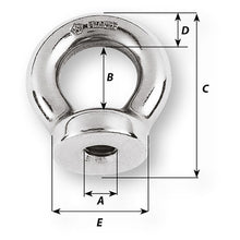 Wichard 8mm Eye Nut - 1/2" Diameter