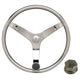Uflex - V46 - 13.5" Stainless Steel Steering Wheel with Speed Knob & Chrome Nut