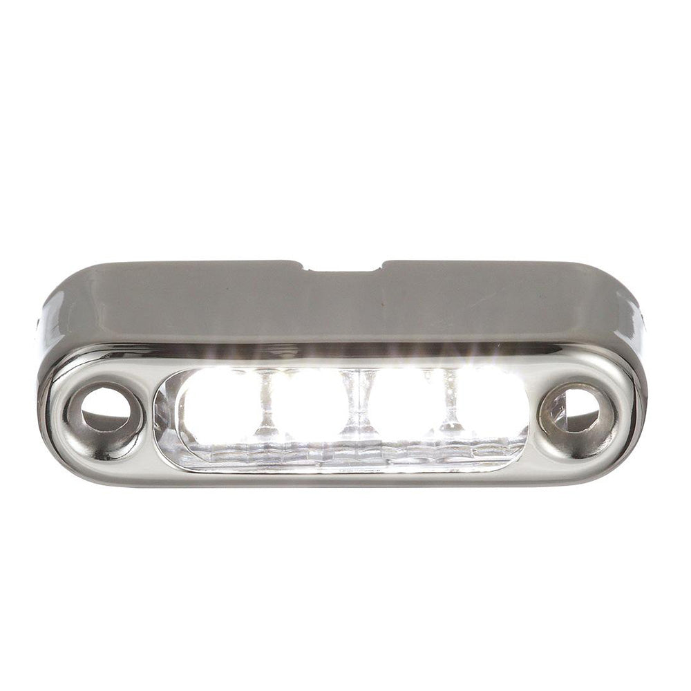 Attwood White LED Micro Light with Stainless Steel Bezel & Vertical Mount