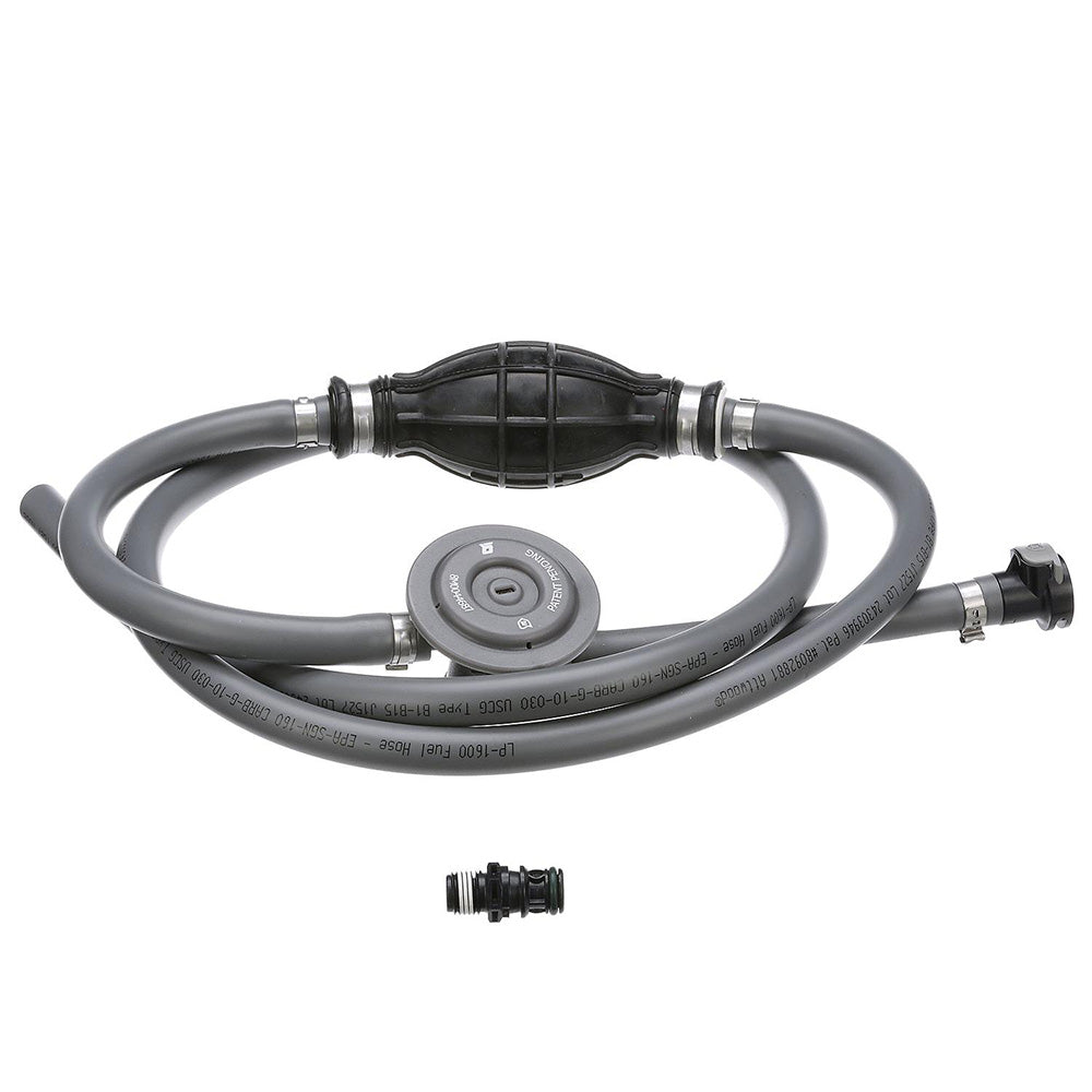 Attwood Universal Fuel Line Kit - 3/8" Dia. x 6' Length with Sprayless Connectors & Fuel Demand Valve