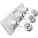 Seamule Flushmaster SMQCR2WV38 Flush Port Reroute, 3/8", White, Vertical