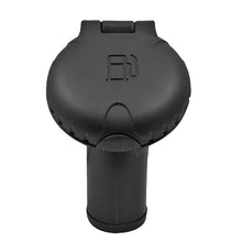 Attwood Deck Fill for Carbon Canister System - Angled Body & Scalloped Black Plastic Cap