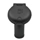 Attwood Deck Fill for Carbon Canister System - Angled Body & Scalloped Black Plastic Cap