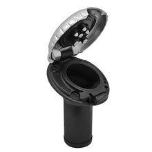 Attwood Deck Fill for Carbon Canister System - Angled Body & Scalloped Chrome Cap