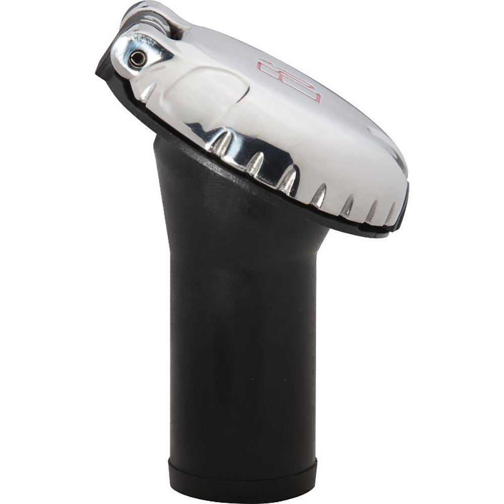 Attwood Deck Fill for Carbon Canister System - Angled Body & Scalloped Stainless Steel Cap