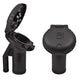 Attwood Deck Fill for Pressure Relief Systems - Angled Body & Scalloped Black Plastic Cap