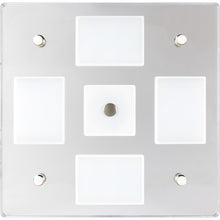 Sea-Dog Square LED Mirror Light with On/Off Dimmer - White & Blue