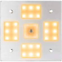 Sea-Dog Square LED Mirror Light with On/Off Dimmer - White & Blue