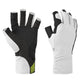 Mustang Traction UV Open Finger Gloves - White & Black - XL