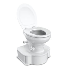 Dometic™ White M65 Marine Gravity Toilet - Elongated Seat Size with Foot Pedal
