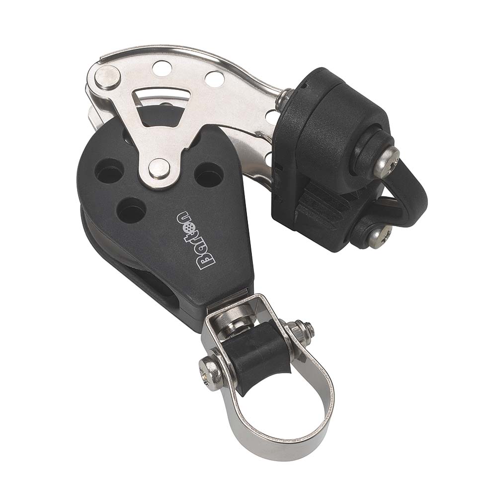 Barton Marine Size 3 Stanchion Lead Block - Single with Becket & Cam Cleat