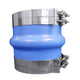 Trident Marine 8" ID Blue Silicone Molded Wet Exhaust Hump with 4 T-Bolt Clamp
