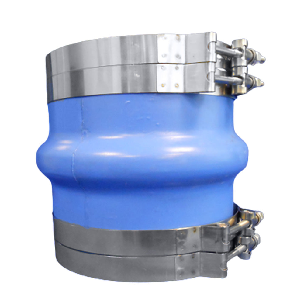 Trident Marine 4" ID Blue Silicone Molded Wet Exhaust Hump with 4 T-Bolt Clamp