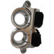 Wichard Double Fairlead - 25mm Diameter Stanchion with Webbing - Velcro Stipe