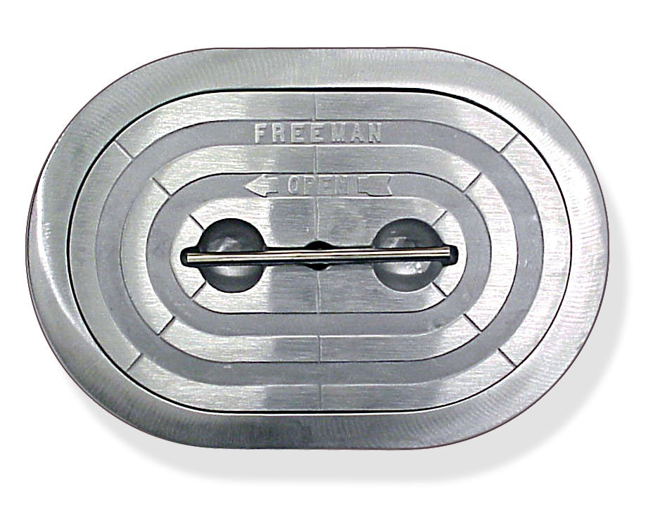 Advantec Freeman - Freeman Oval Liftout Hatch With Aluminum Ring Combo