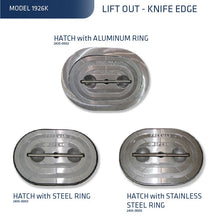 Advantec Freeman - Freeman Oval Liftout Hatch With Aluminum Ring Combo