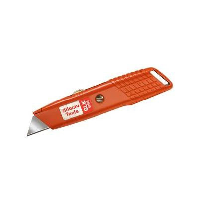 Allway Retractable Ergo-Grip Box Utility Knife with 3 Blades