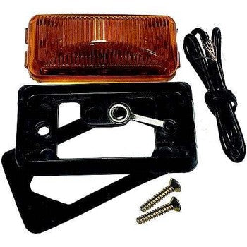 Anderson Marine - Amber Clearance/Sidemarker Light Assembly /Chrome Bracket