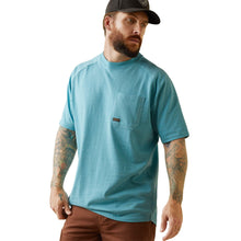 Ariat - Rebar Cotton Strong Short Sleeve T-Shirt Bachelor Button