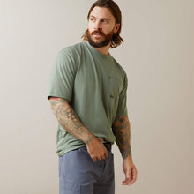Ariat - Rebar Cotton Strong Short Sleeve T-Shirt Bachelor Button