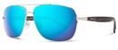 Abaco Austin Sunglasses Silver/Ocean