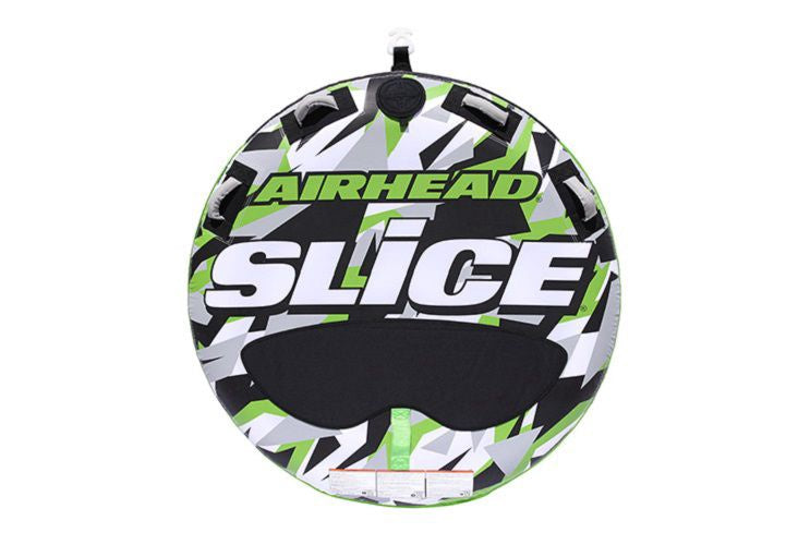 Air Head Slick Inflatable 2-Person Rider Green Deck Tube