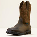 Ariat Groundbreaker Wide Square Toe Waterproof Work Boot Dark Brown / 8.5D / NORMAL