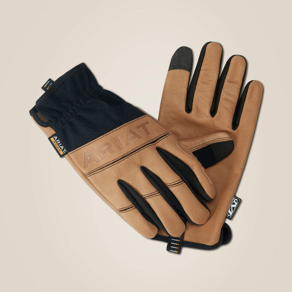Ariat Men'S Flexpro Driver Work Glove Brown/Black / MEDIUM