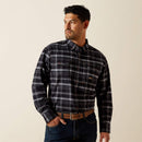 Ariat Rebar Flannel DuraStrech Work Shirt Black / 2X-Large