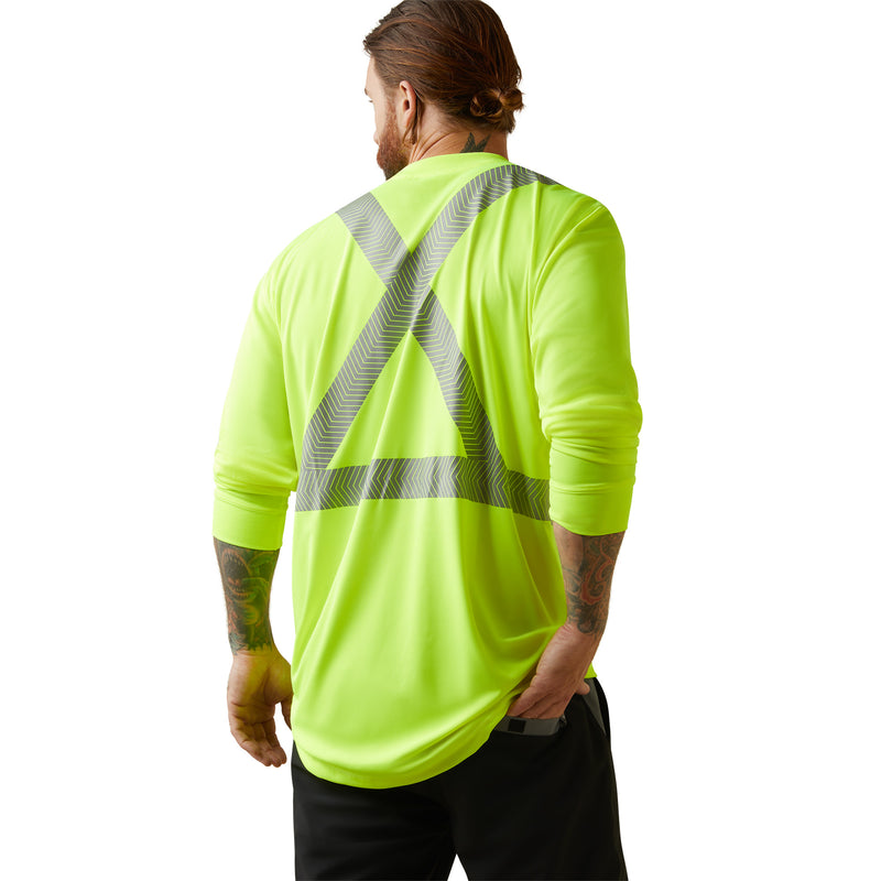 Ariat Rebar Hi-Vis Ansi Longsleeve T-Shirt Hi-Vis / LARGE