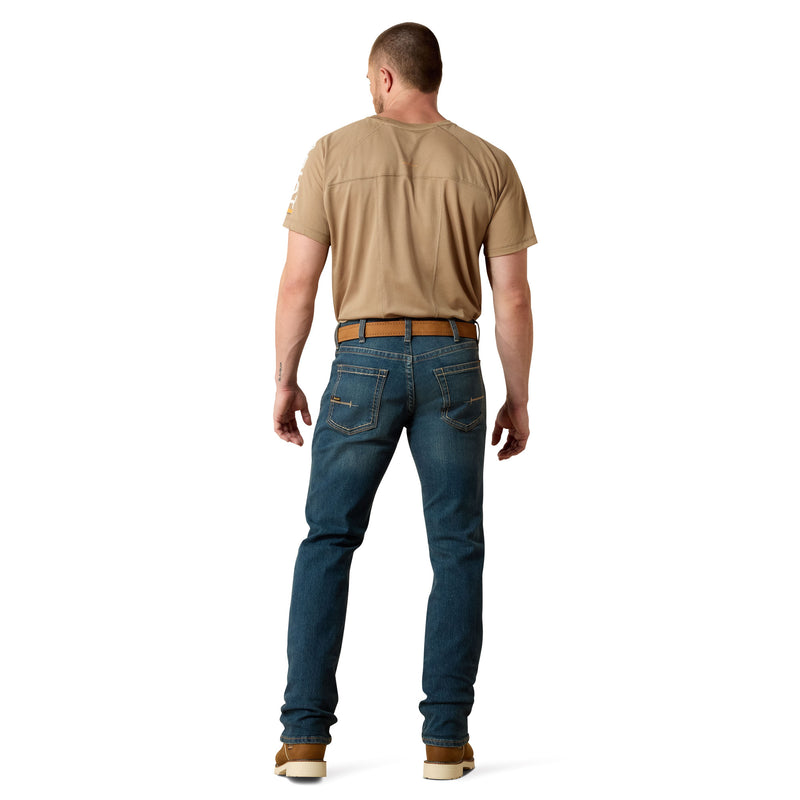 Ariat Rebar M5 Straight Durastretch Edge Straight Leg Jean Ironside / 33 x 30
