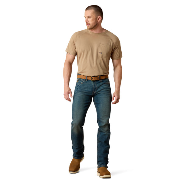 Ariat Rebar M5 Straight Durastretch Edge Straight Leg Jean Ironside / 33 x 30