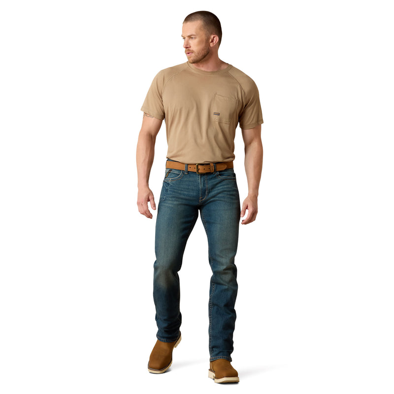 Ariat Rebar M5 Straight Durastretch Edge Straight Leg Jean Ironside / 33 x 30