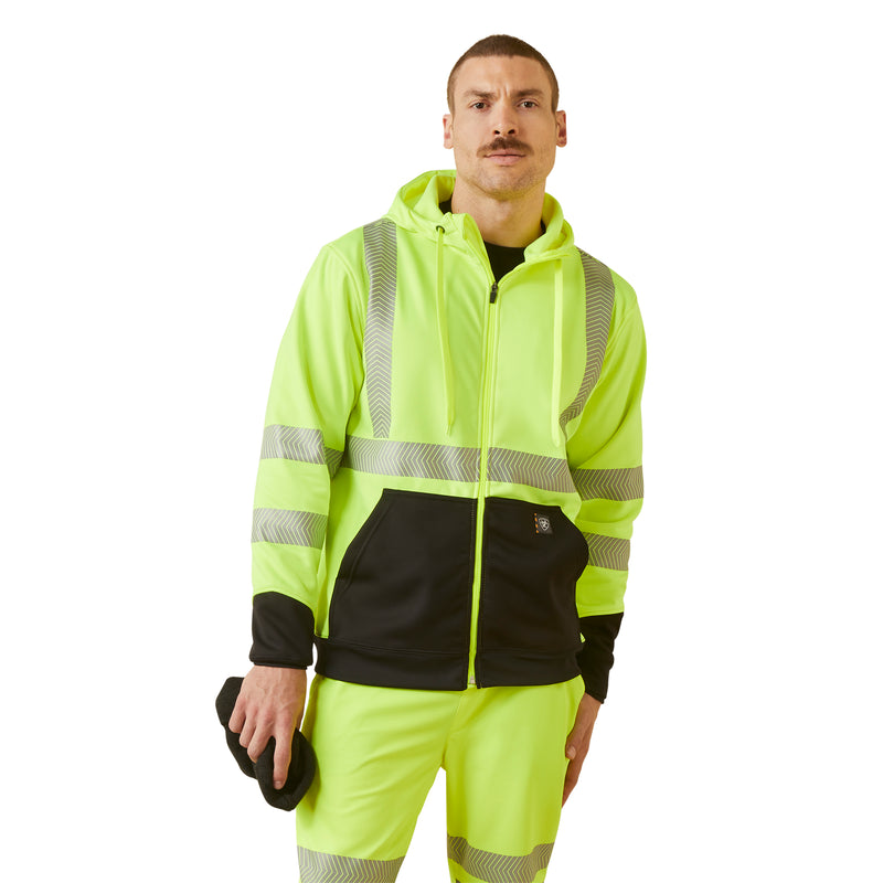 Ariat Rebar Worktek Hi-Vis Full Zip Hoodie Hi-vis yellow / X-LARGE