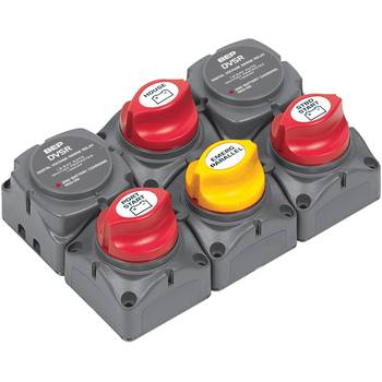 Bep Marine - Battery Distribution Cluster F/Twin Outboard Engine W/Three Battery Banks