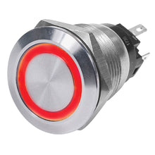 Blue Sea Push Button LED Ring Switch
