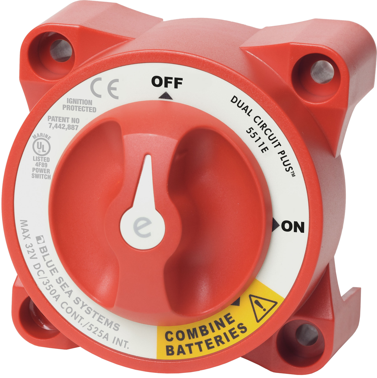 Blue Sea Systems - Battery Switch E-Series Duel Ckt On/Off Plus