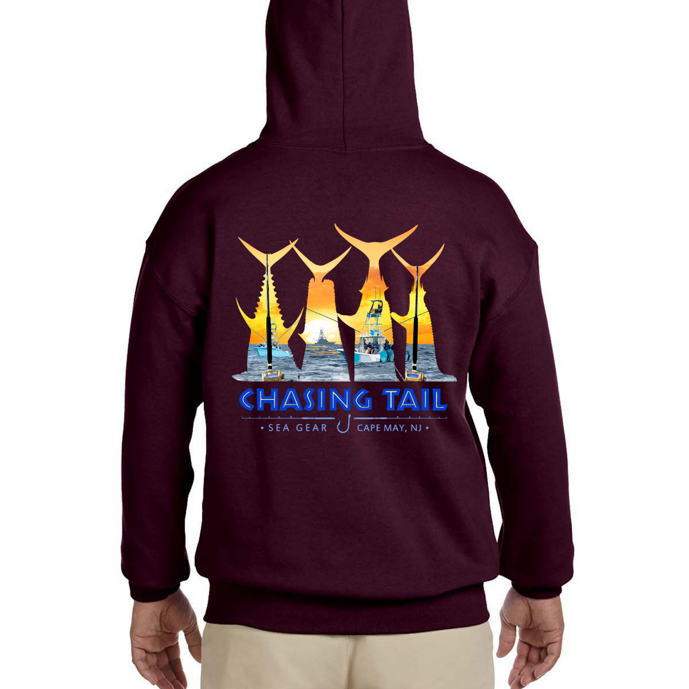 Sea Gear Apparel - Chasing Tail Gildan Adult Performance 7 oz. Tech Hooded Sweatshirt