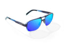 Bajio 12 South Sunglasses Whiskey Fade Gloss / Blue Mirror Polycarbonate