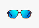 Bajio 12 South Sunglasses Whiskey Fade Gloss / Blue Mirror Polycarbonate