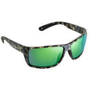 Bajio Bales Beach Sunglasses Green Stripe / Blue Mirror Glass
