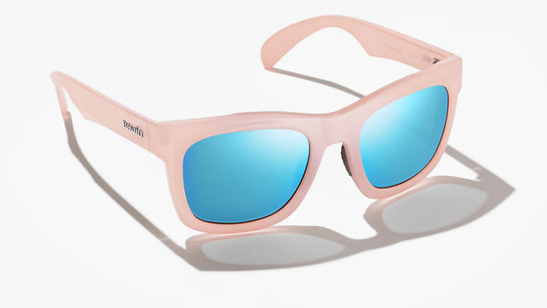 Bajio Cometa Sunglasses Rosa Gloss / Blue Mirror Polycarbonate