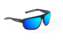 Bajio Greenland Sunglasses Grey Grass Matte / Blue Mirror Glass