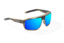 Bajio Greenland Sunglasses Grey Grass Matte / Blue Mirror Glass