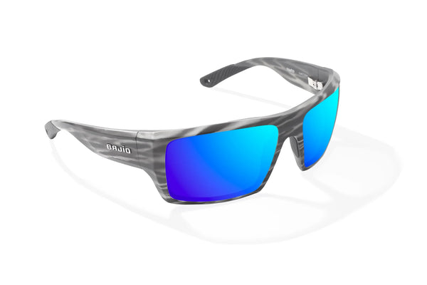 Bajio Nato Sunglasses Grey Glass Matte / Green Mirror Polycarbonate