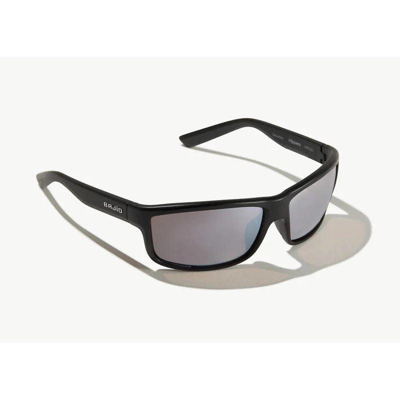 Bajio Nippers Sunglasses Black Matte / Silver Glass Lens